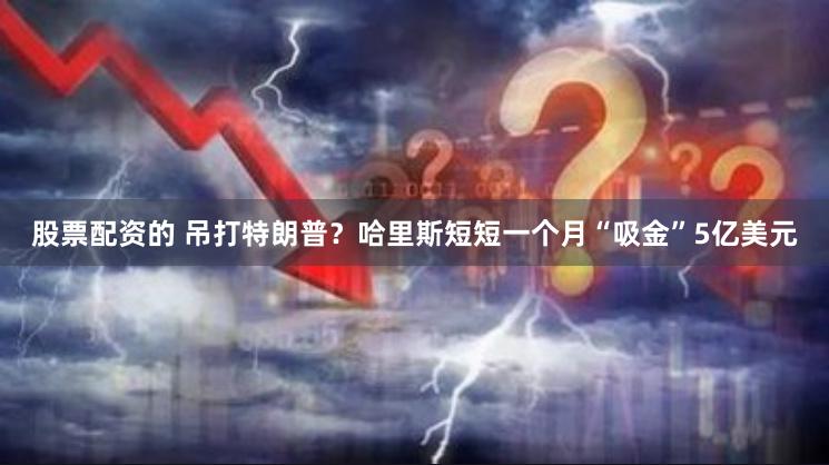 股票配资的 吊打特朗普？哈里斯短短一个月“吸金”5亿美元